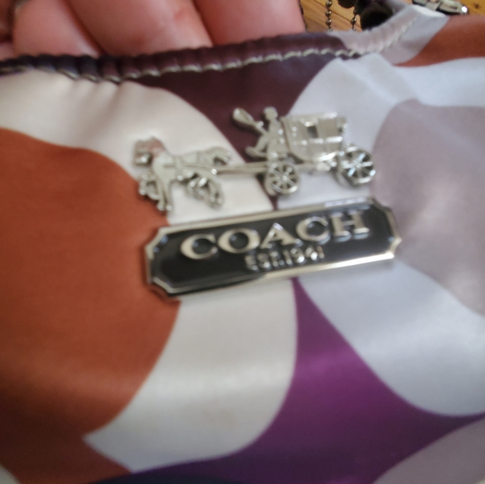 Coach SATIN  Multicolor Signature Hobo Bag - Picture 16 of 16